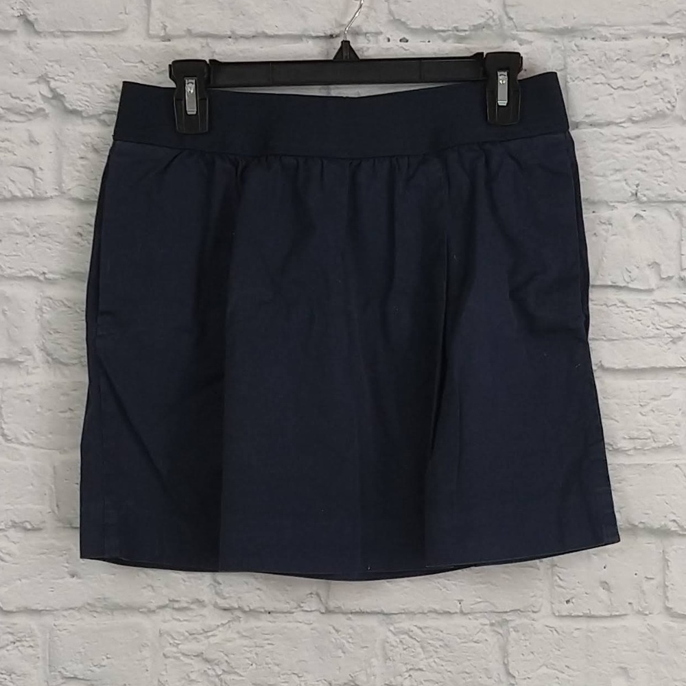 J. Crew | Navy Blue Circle Mini Skirt